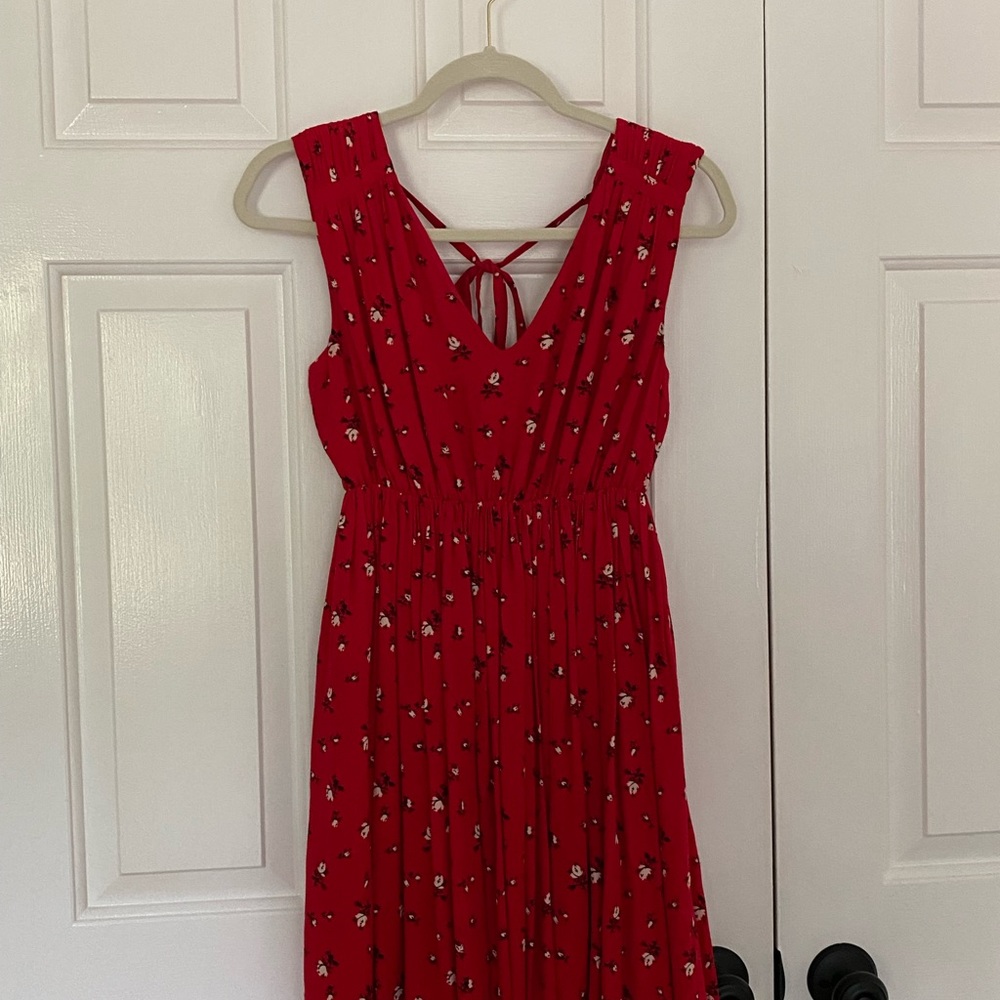 Madewell Magnolia Tie-Back Mini Dress